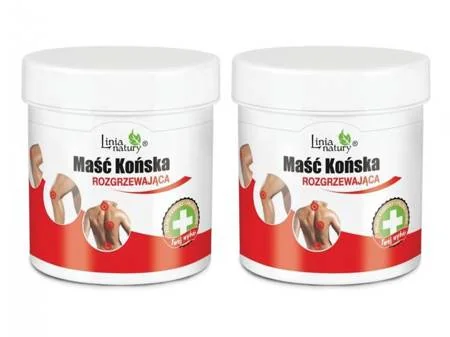 Linia Natury, maść końska rozgrzewająca, 250g + 250g