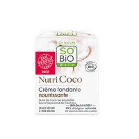 SO'BiO étic Nutri Coco łagodny odżywczy krem do twarzy do skóry suchej i bardzo suchej, 50 ml