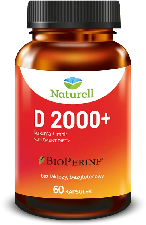 Naturell Witamina D 2000+, 60 kapsułek