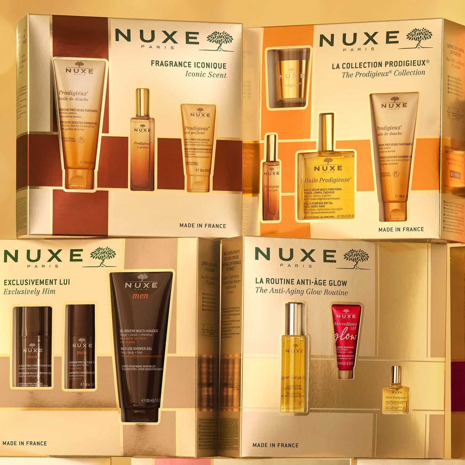 Nuxe Prodigieux perfumy, 30 ml + olejek pod prysznic, 100 ml + perfumowane mleczko do ciała, 30 ml 