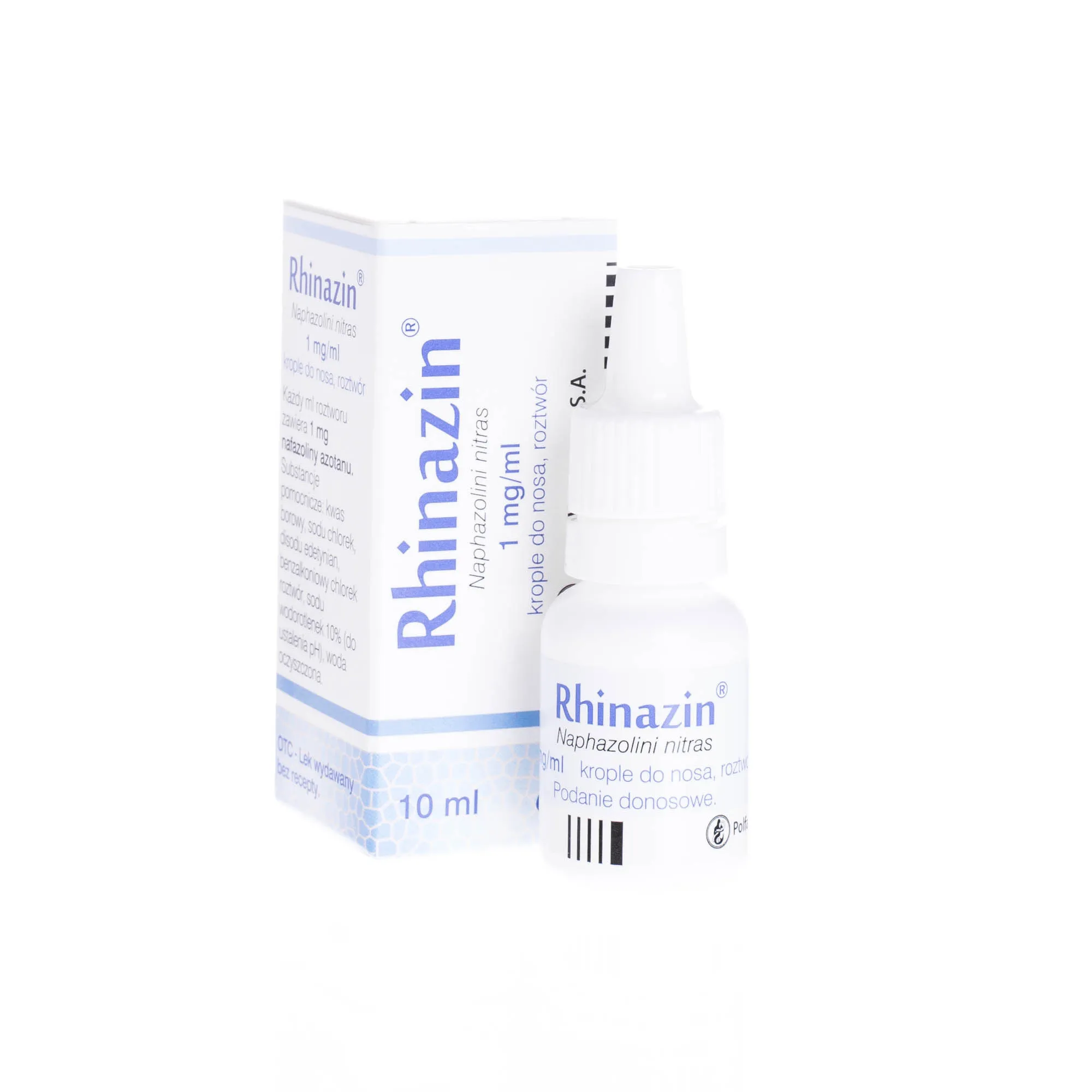 Rhinazin 1 mg/ml, krople do nosa, roztwór, 10 ml 