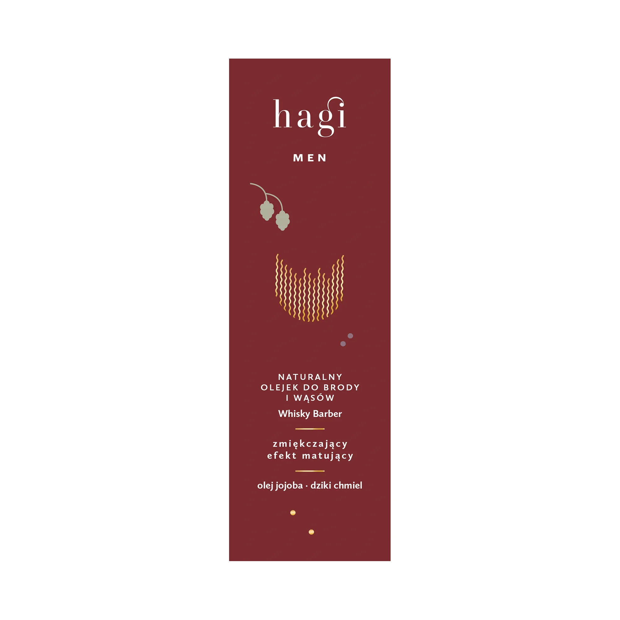 Hagi Whisky Barber olejek do brody i wąsów, 30 ml 