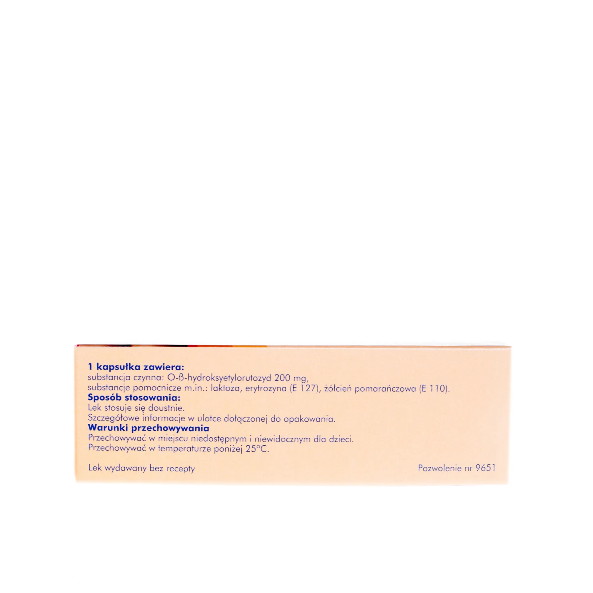 Troxerutin Synteza, 200 mg, 64 kapsułki twarde 