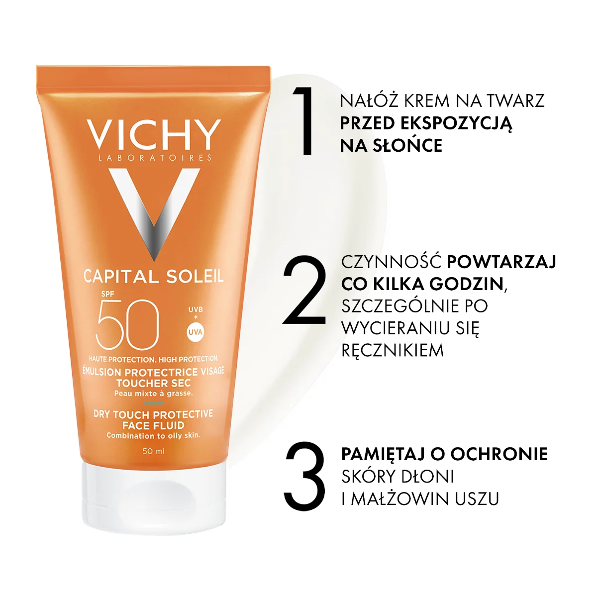 Vichy Capital Soleil matujący krem SPF 50, 50 ml