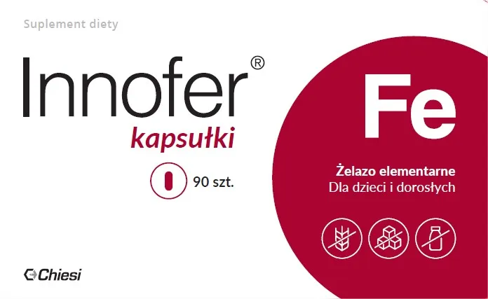 Innofer kapsułki, 20 mg, 90 kapsułek 