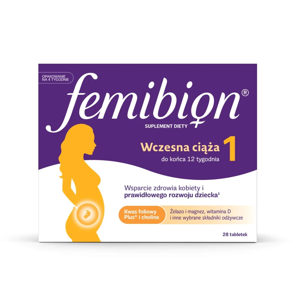 Femibion 1 Wczesna ciąża 28 tabletek