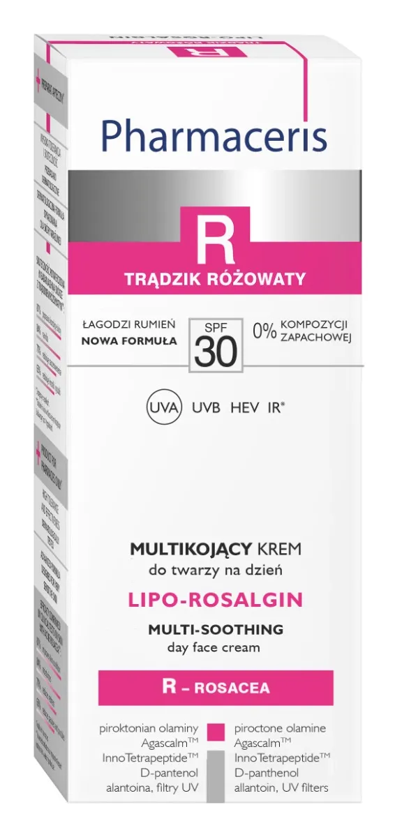 Pharmaceris R Lipo-Rosalgin, multikojący krem do twarzy na dzień, SPF 30, 30 ml 