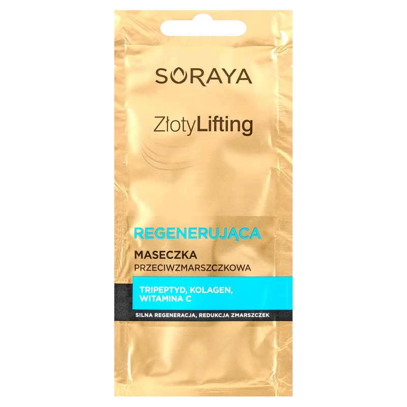 Soraya Złoty Lifting, regenerująca maseczka przeciwzmarszczkowa, 8 ml