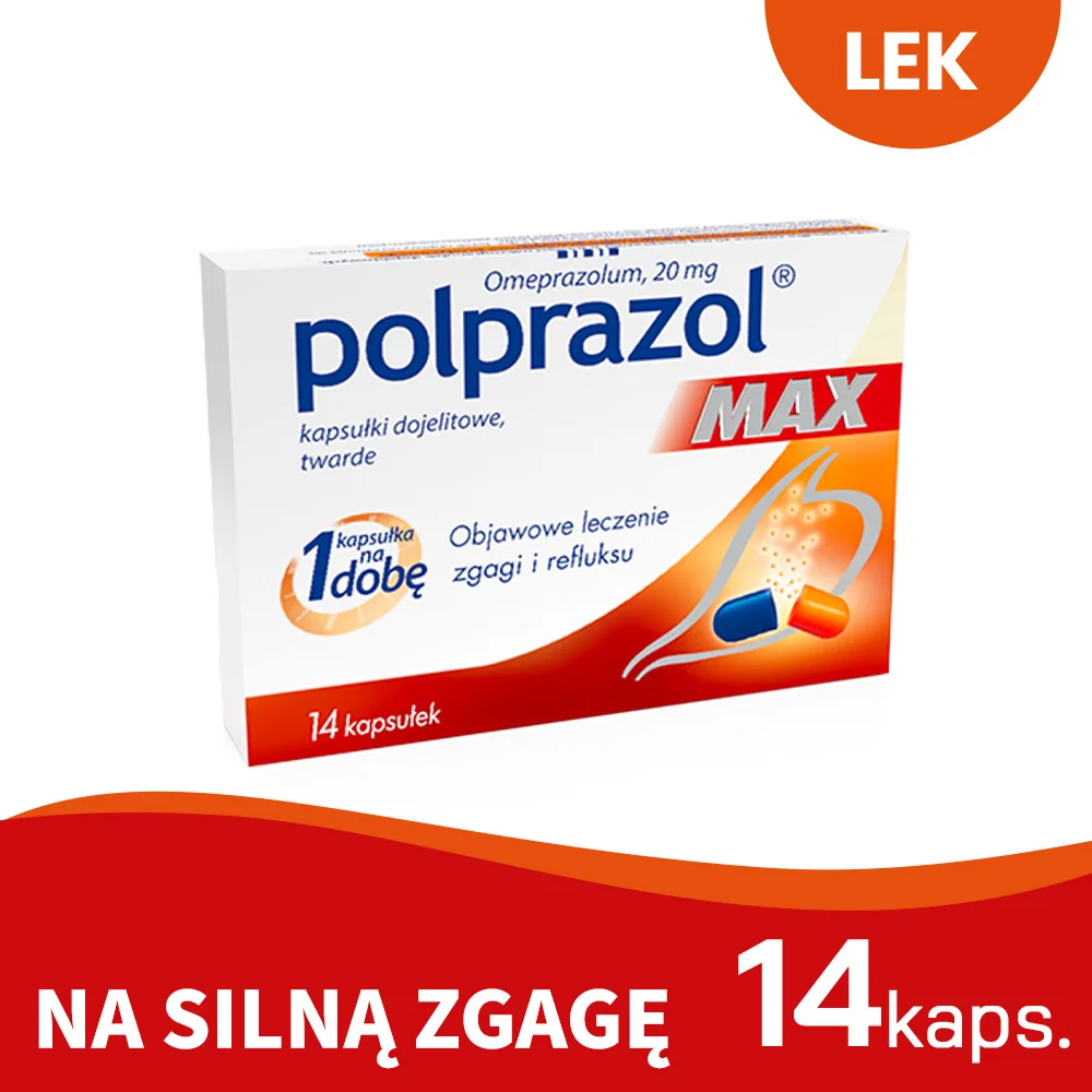 Polprazol Max, 20 mg, 14 kapsułek