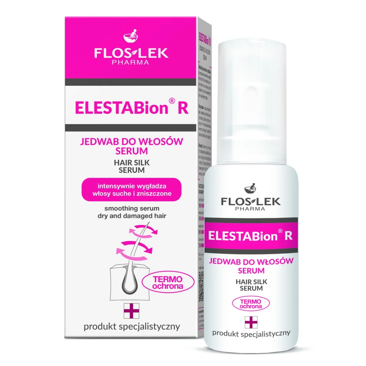 Floslek Elestabion R, jedwab do włosów, serum, 30 ml