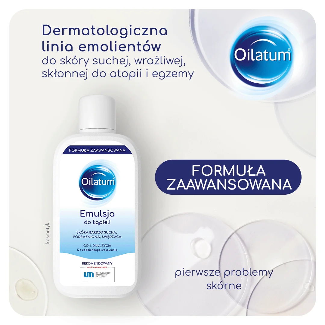 Oilatum Formuła Zaawansowana emulsja do kąpieli, 400 ml