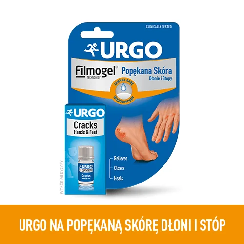 Urgo, na pęknięcia skóry, dłonie i stopy, płyn, 3.25 ml