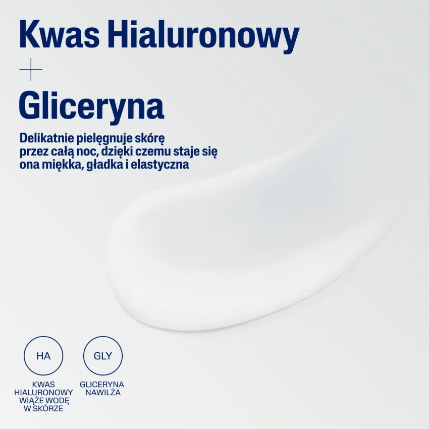 Cetaphil Krem nawilżający na noc z kwasem hialuronowym, 48 ml