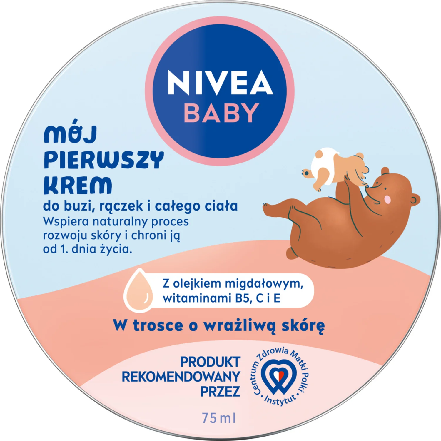 Nivea Baby Mój Pierwszy Krem, krem do buzi, rączek i całego ciała, 75 ml