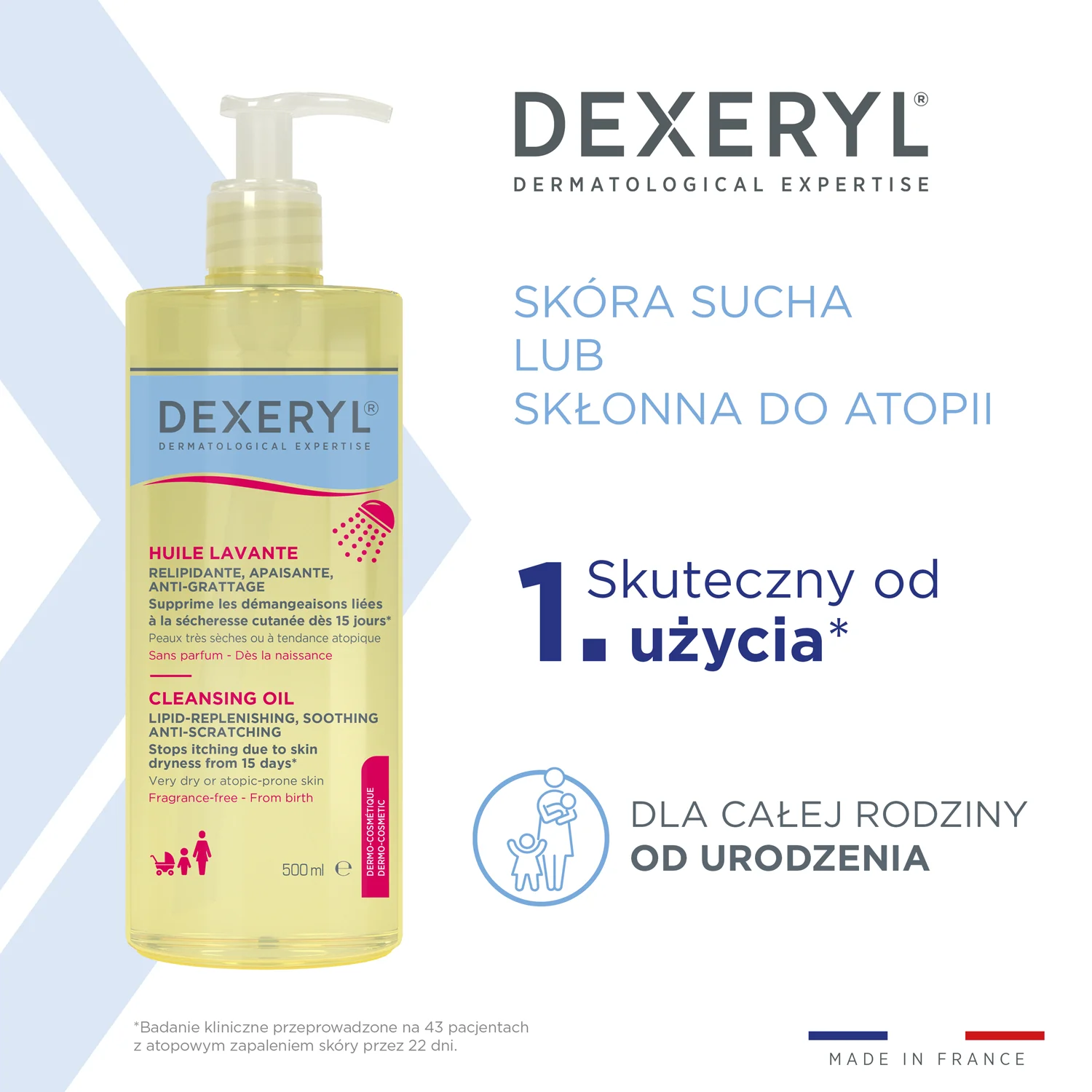 Dexeryl Olejek do mycia, 500 ml