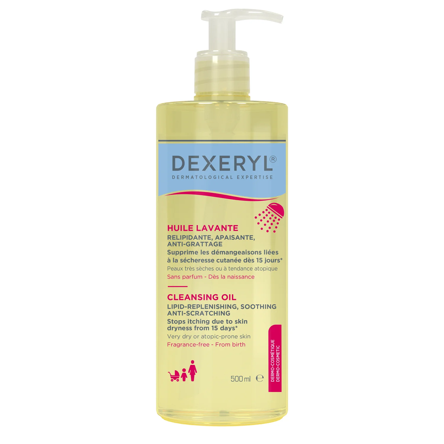 Dexeryl, Olejek do mycia, 500 ml