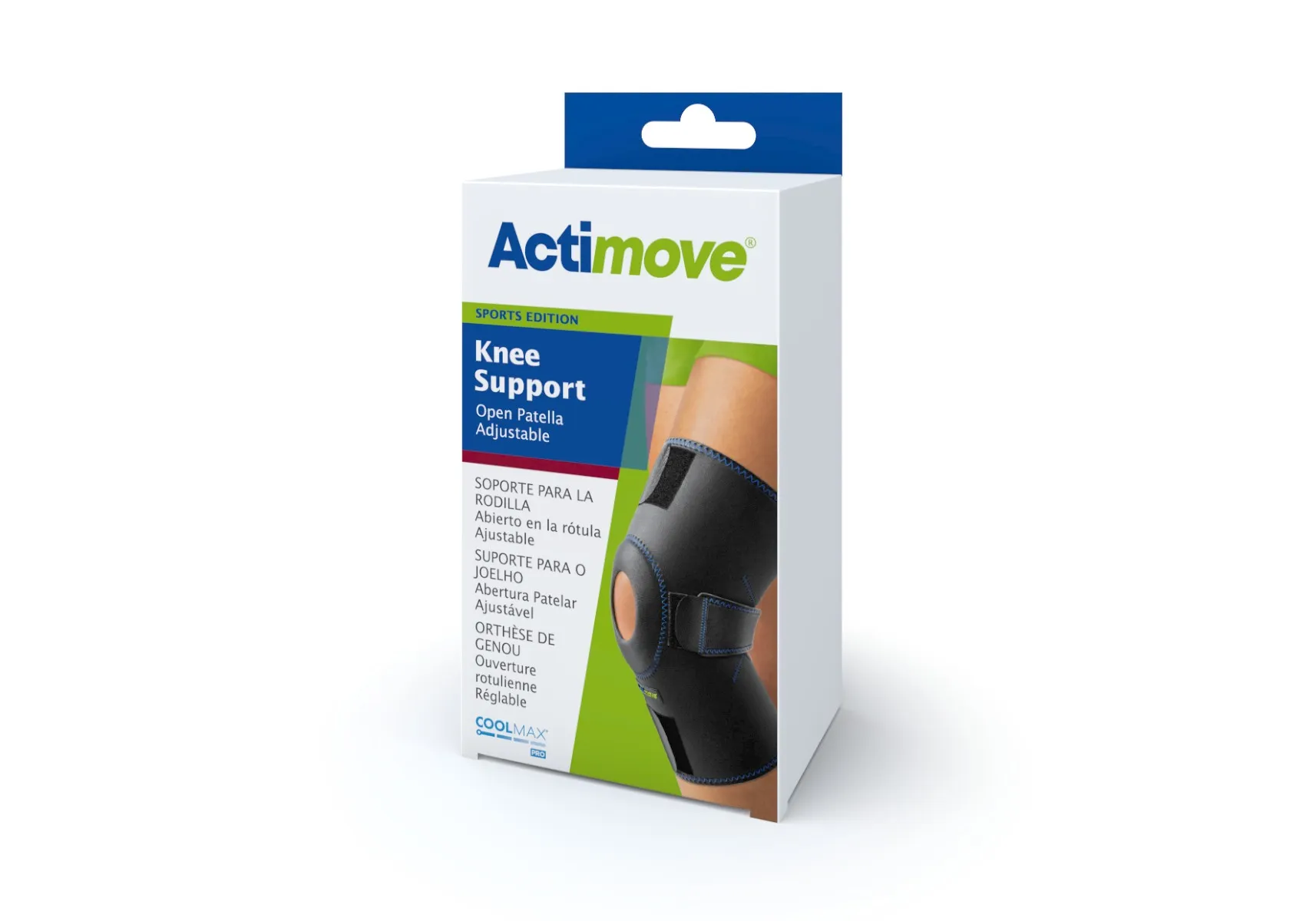 Actimove Sports Edition Knee Support Open Patella orteza stawu kolanowego z odsłoniętą rzepką uniwersalna, 1 szt.