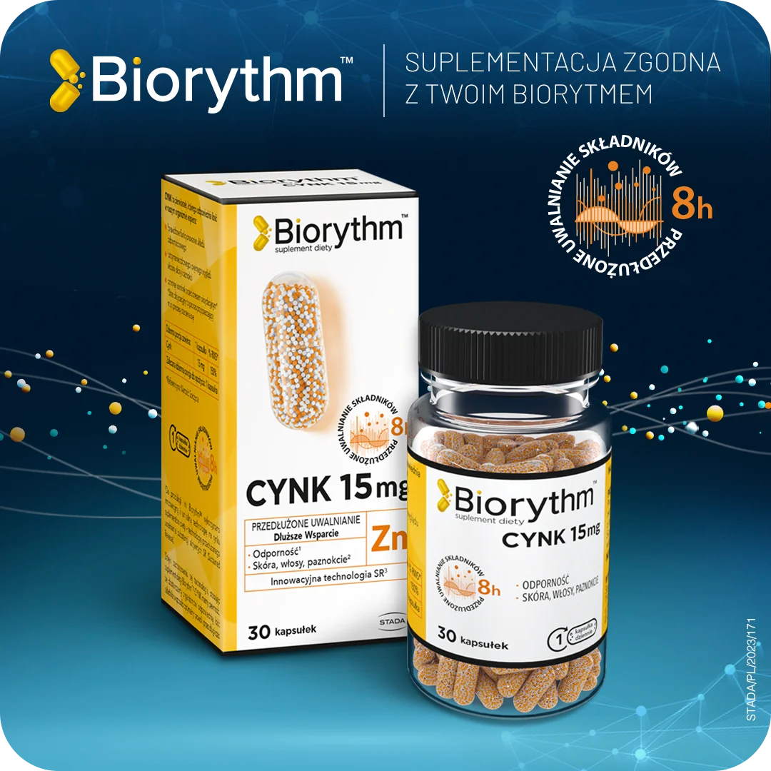 BIOrythm Cynk 15 mg 30 kapsułek