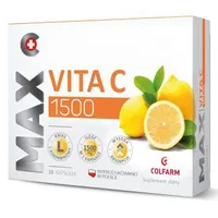 Colfarm Max Vita C 1500, suplement diety, 10 kapsułek