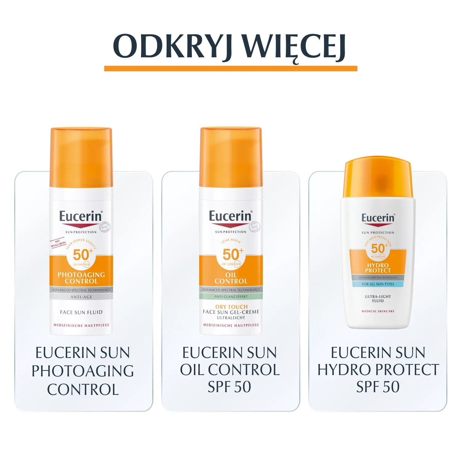 Eucerin Sun Pigment Control SPF 50+ fluid przeciw przebarwieniom do twarzy, 50 ml 