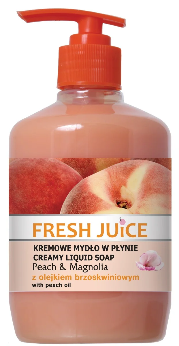 Fresh Juice Brzoskwinia & Magnolia, kremowe mydło w płynie, 460 ml