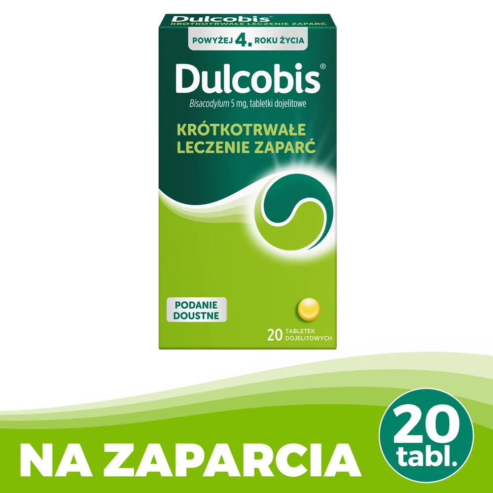 Dulcobis, 5 mg, 20 tabletek dojelitowych