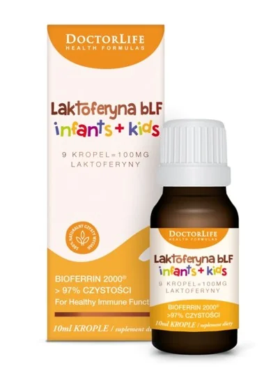 Doctor Life Laktoferyna bLF Infants + Kids 100 mg krople, 10 ml