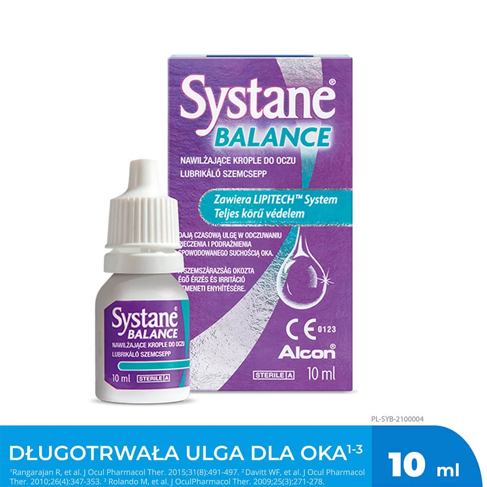 Systane Balance, nawilżające krople do oczu, 10 ml