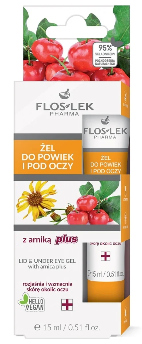 Floslek Arnica, żel do powiek i pod oczy, 15 ml