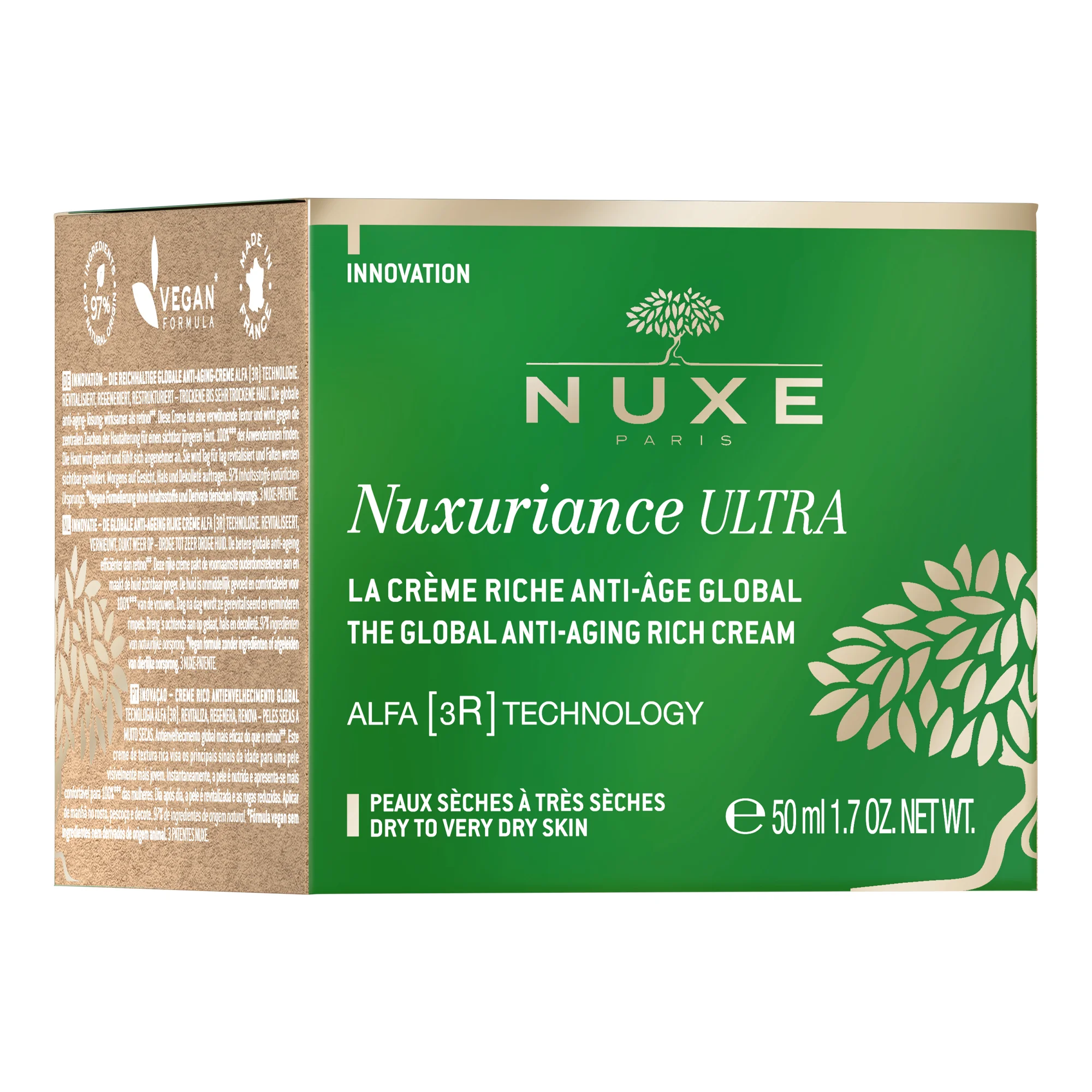 NUXE Nuxariance Ultra bogaty krem do twarzy przeciwstarzeniowy na dzień, 50 ml