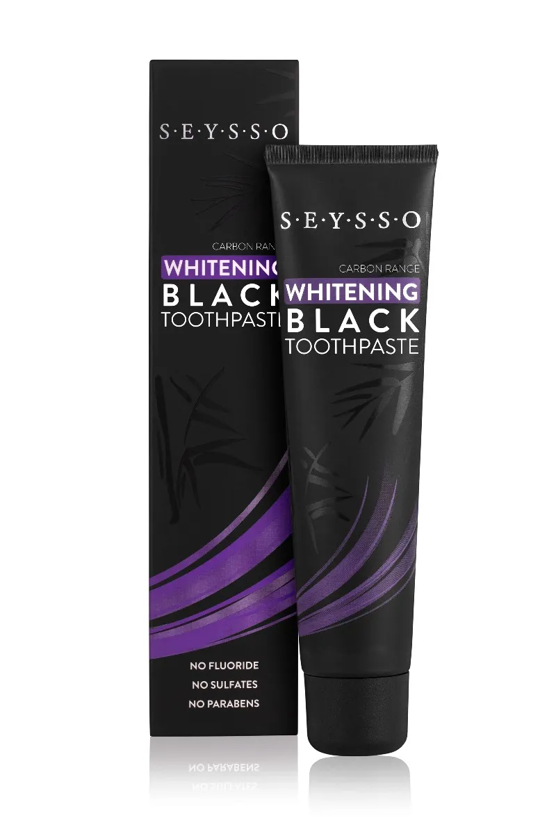 Seysso Carbon Black, wybielająca pasta do zębów, 75 ml