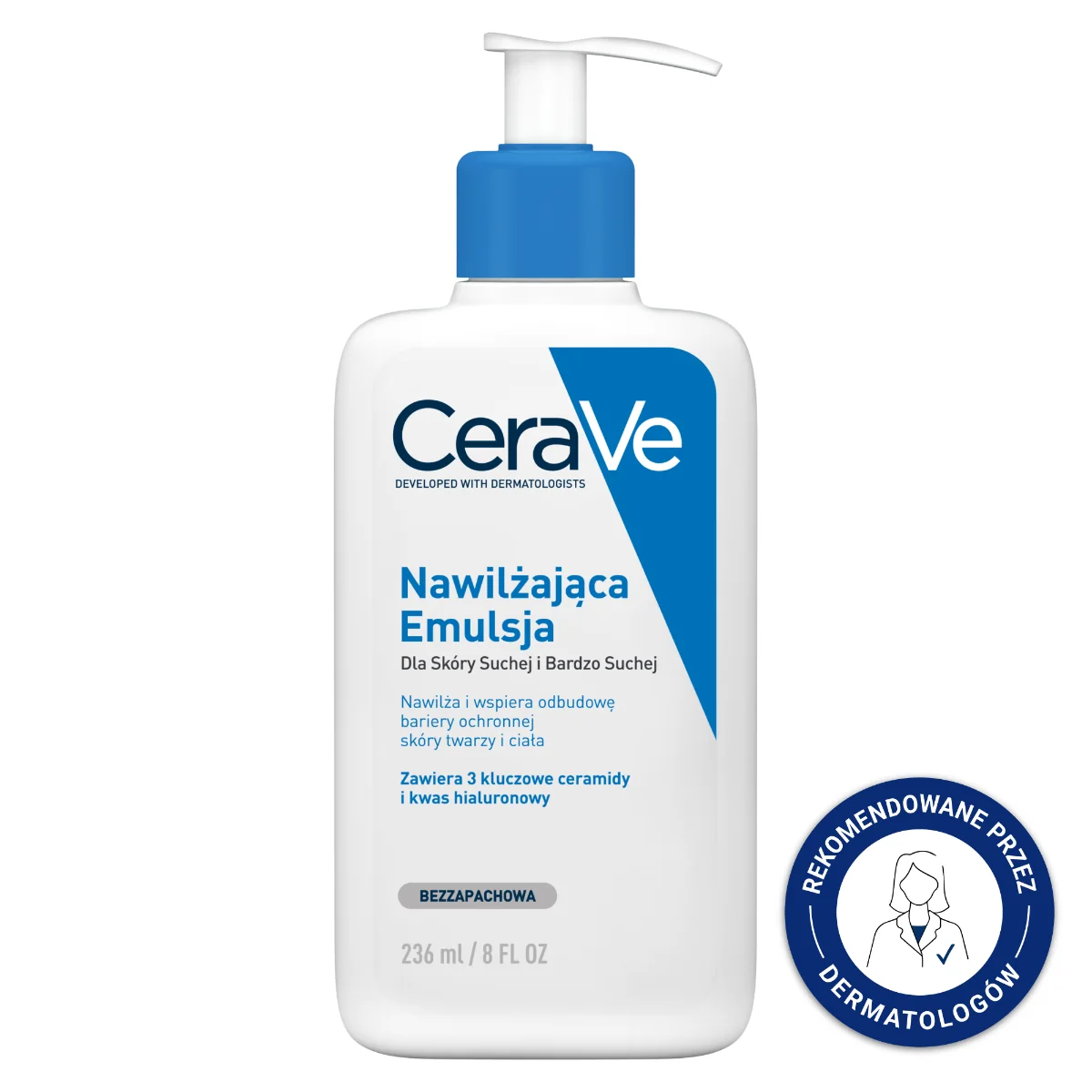 CeraVe, emulsja nawilżająca do twarzy i ciała, 236 ml