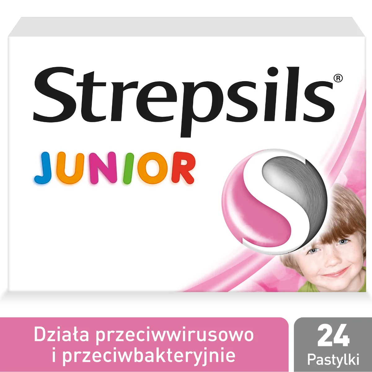 Strepsils Junior 1,2 mg + 0,6 mg 24 pastylki twarde do ssania