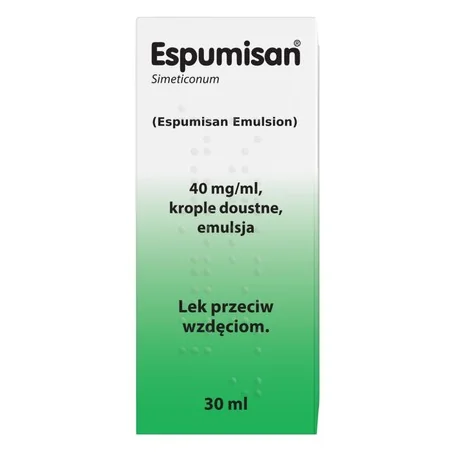 Espumisan 40 mg/ml, import równoległy, krople doustne, emulsja, 30 ml