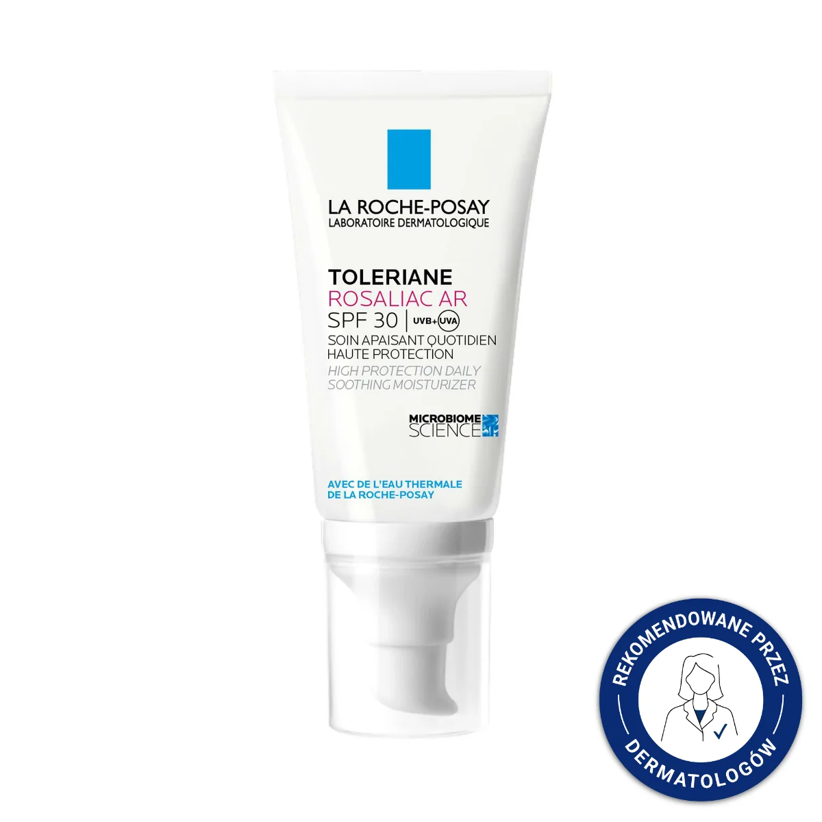 La Roche-Posay Toleriane Rosaliac AR SPF 30, kojący krem ochronny do twarzy, 50 ml