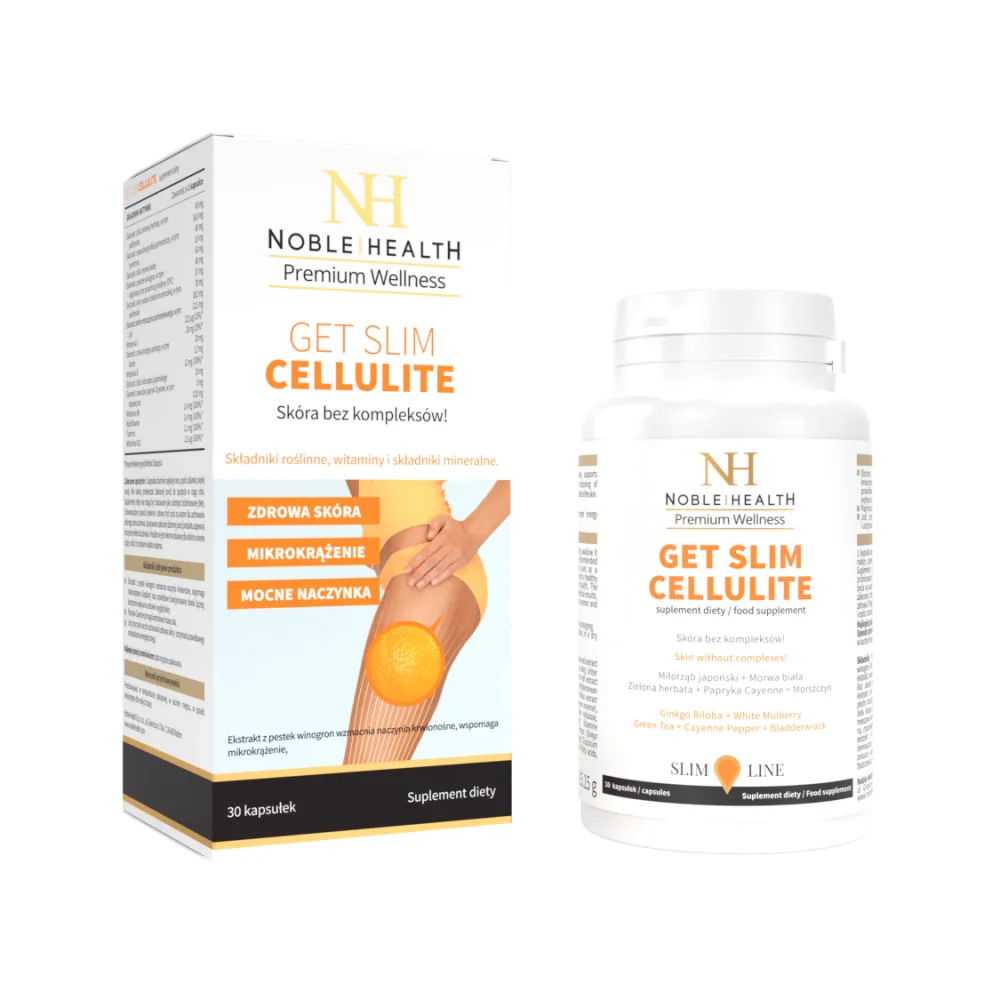 Noble Health Get Slim Cellulite, suplement diety, 30 kapsułek