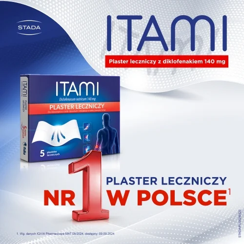 Itami 140 mg, plaster leczniczy, 5 plastrów