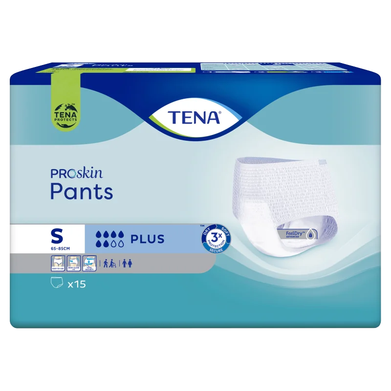 TENA Pants ProSkin Plus, majtki chłonne rozmiar S, 15 sztuk