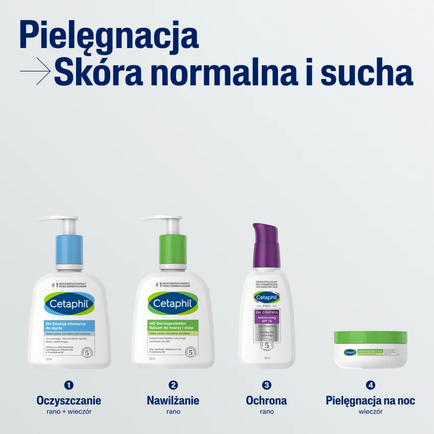 Cetaphil EM do mycia Emulsja Micelarna, 236 ml + pompka