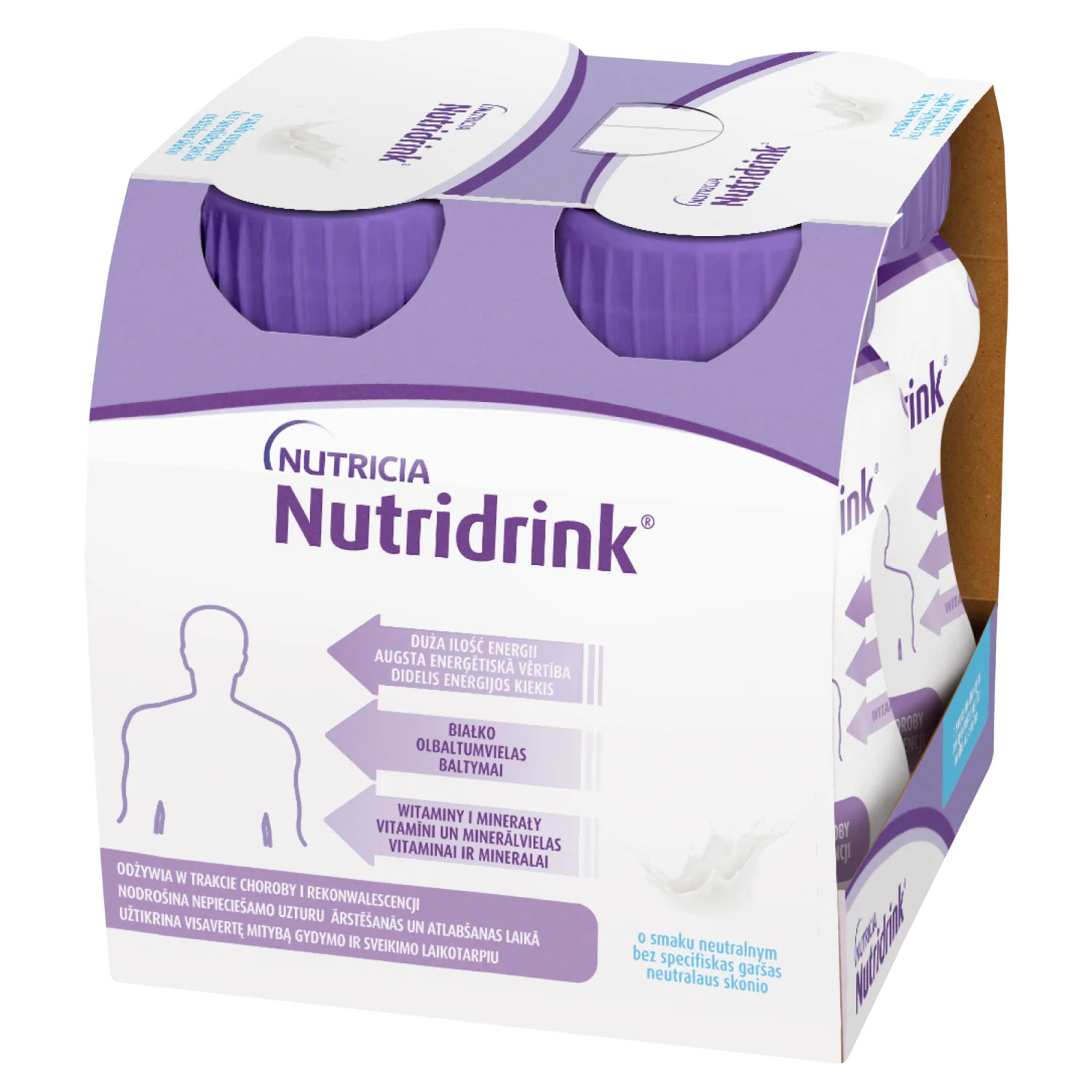 Nutridrink o smaku neutralnym, 4x125 ml