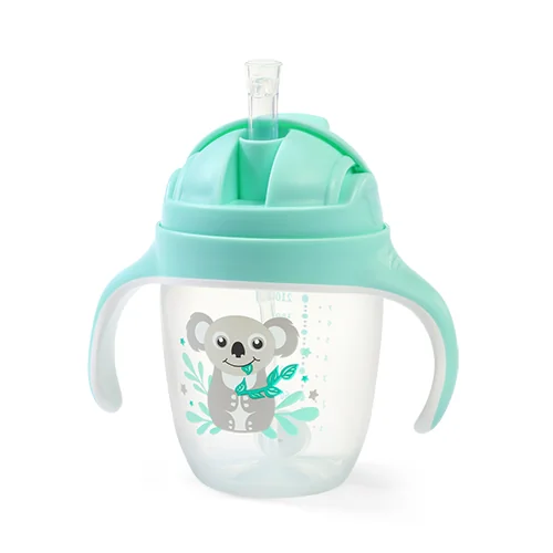 Babyono, kubek niekapek z obciążoną słomką Koala, 240 ml