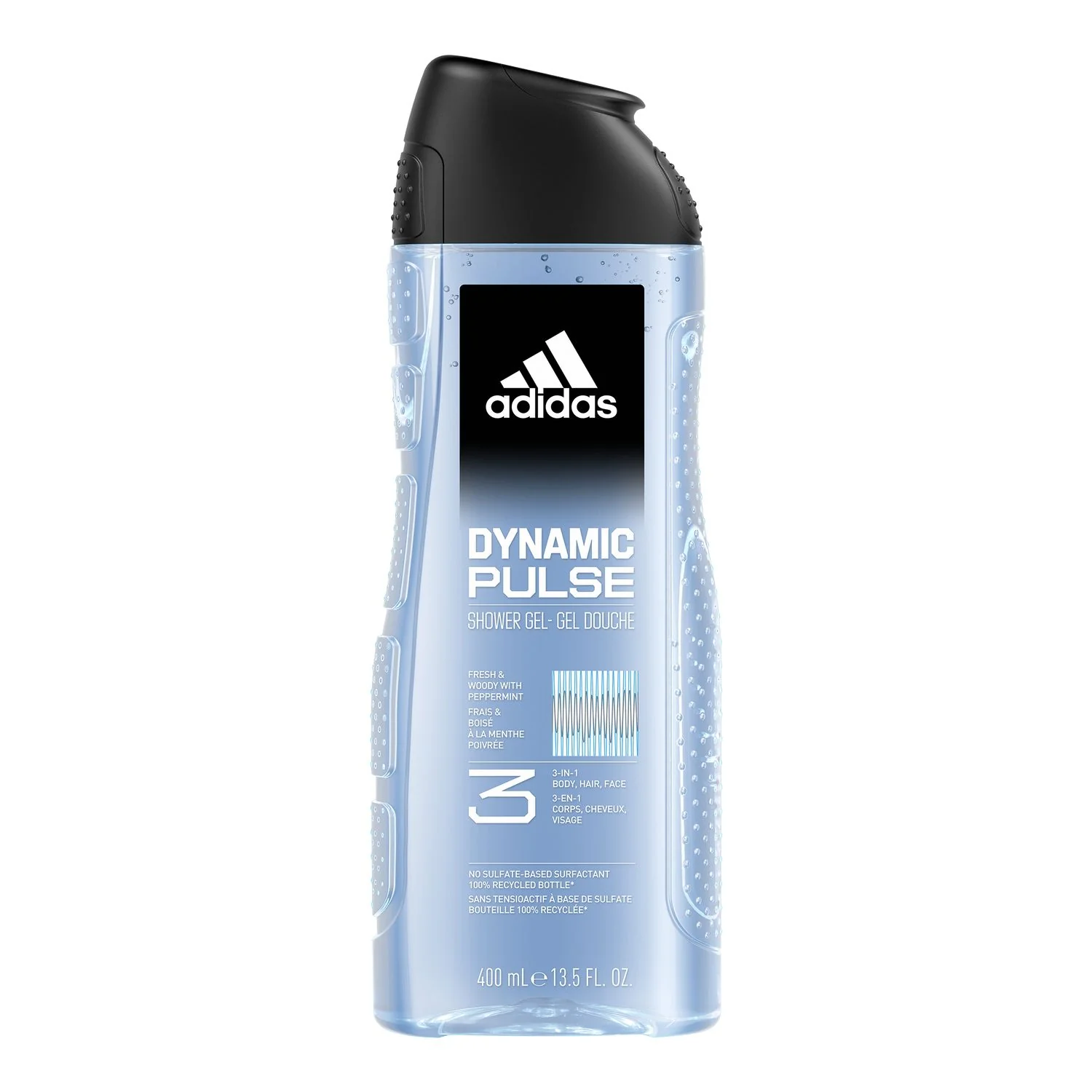 adidas Dynamic Pulse, żel pod prysznic 3 w 1 dla mężczyzn, 400 ml