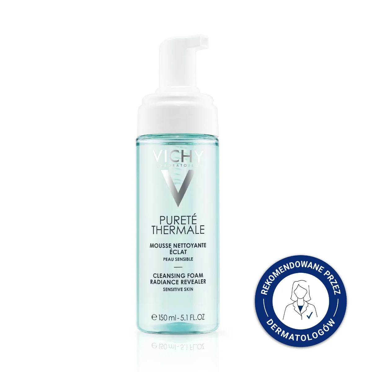 Vichy Purete Thermale, oczyszczająca pianka przywracająca blask, 150 ml