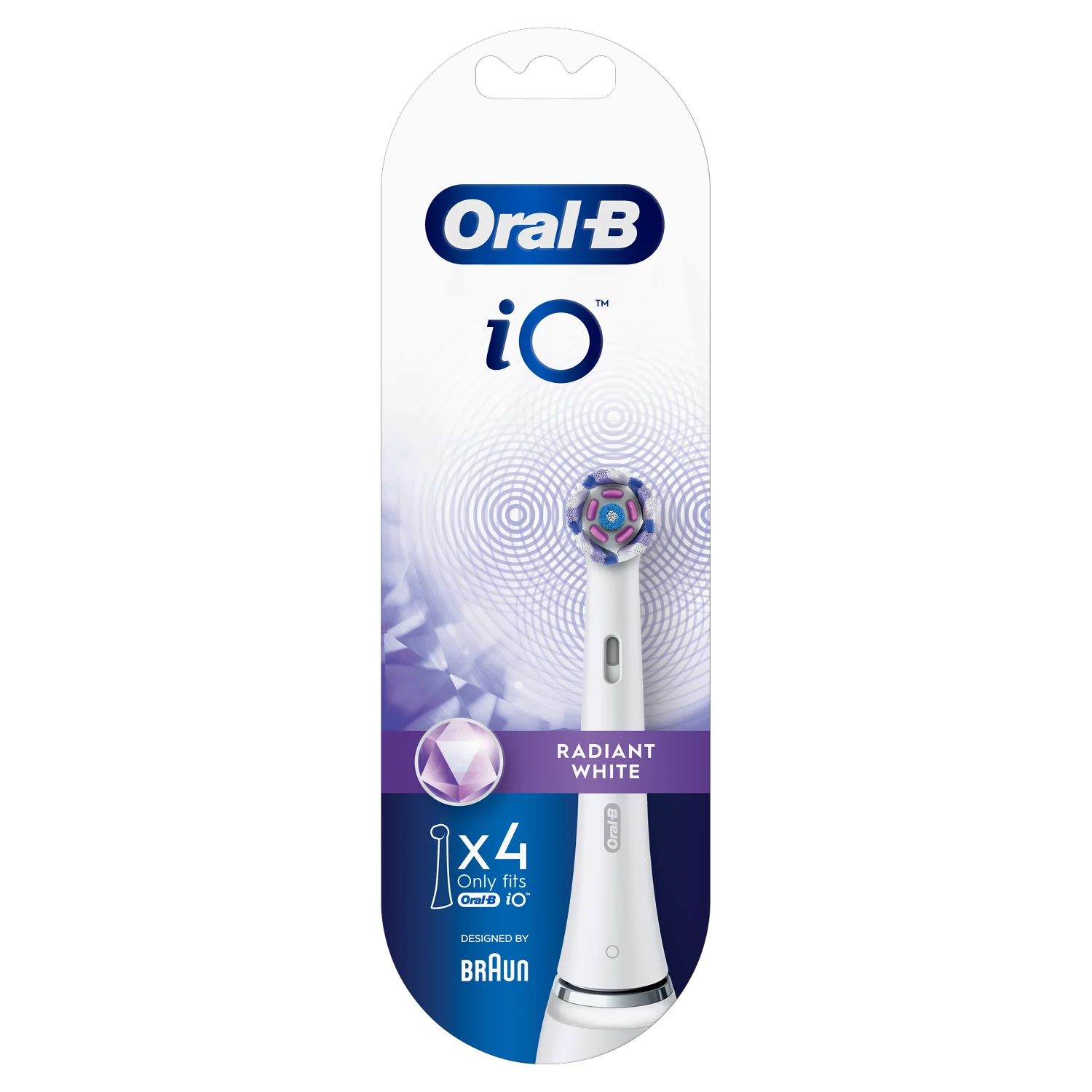 Oral-B iO, końcówki do szczoteczek Radiant White, 4 szt.