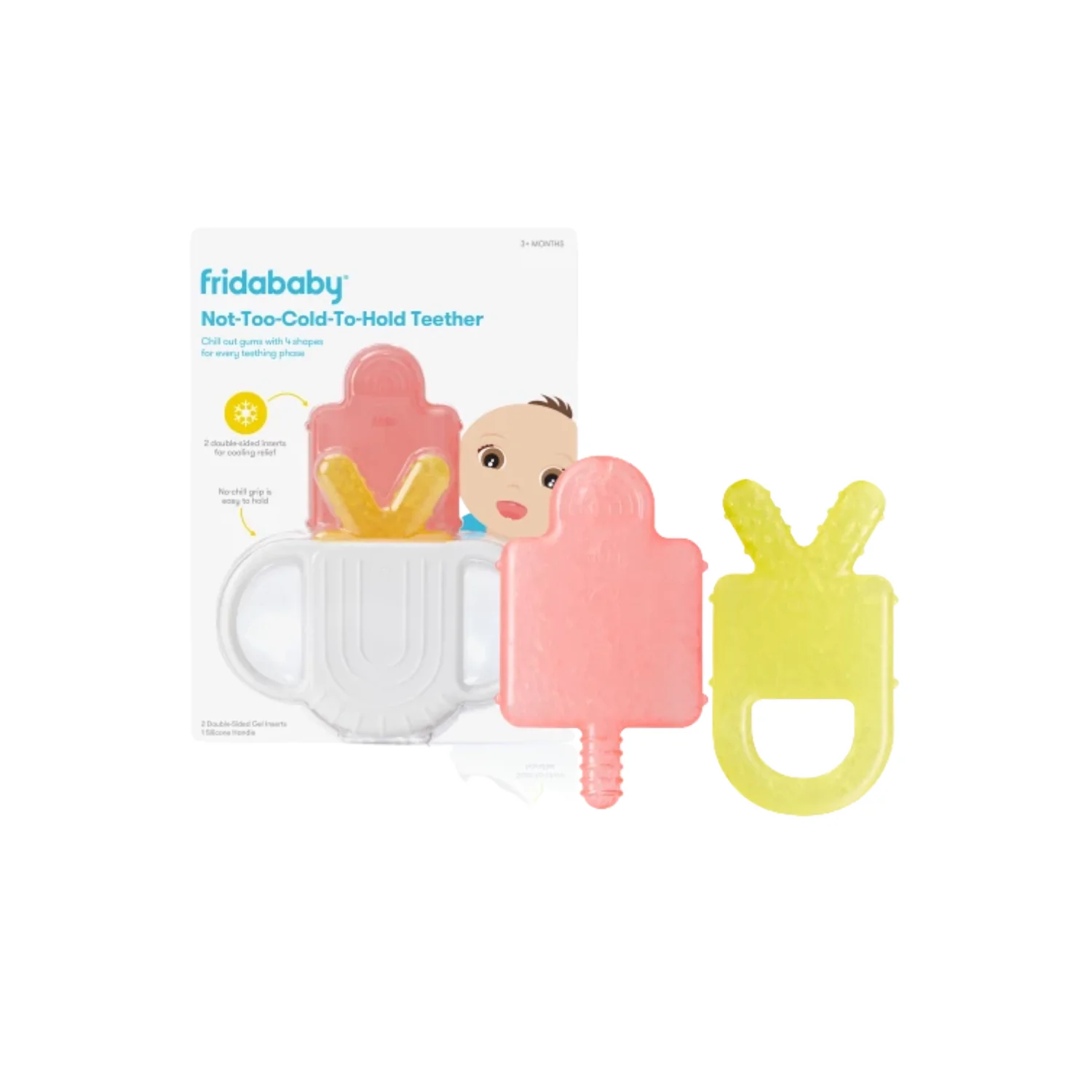 FridaBaby Cool Teether 4 w 1 zestaw gryzaków dla wszystkich okresów ząbkowania