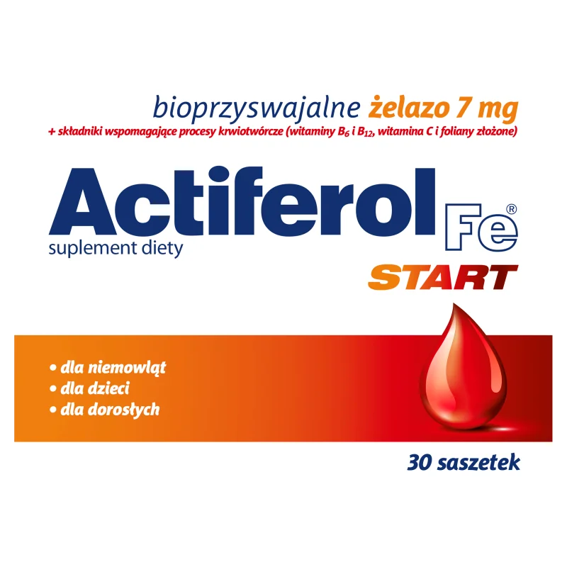 Actiferol Fe Start, suplement diety, 30 saszetek