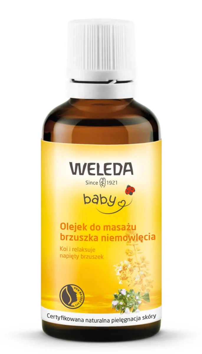 Weleda Olejek do masażu brzuszka niemowlęcia, 50 ml