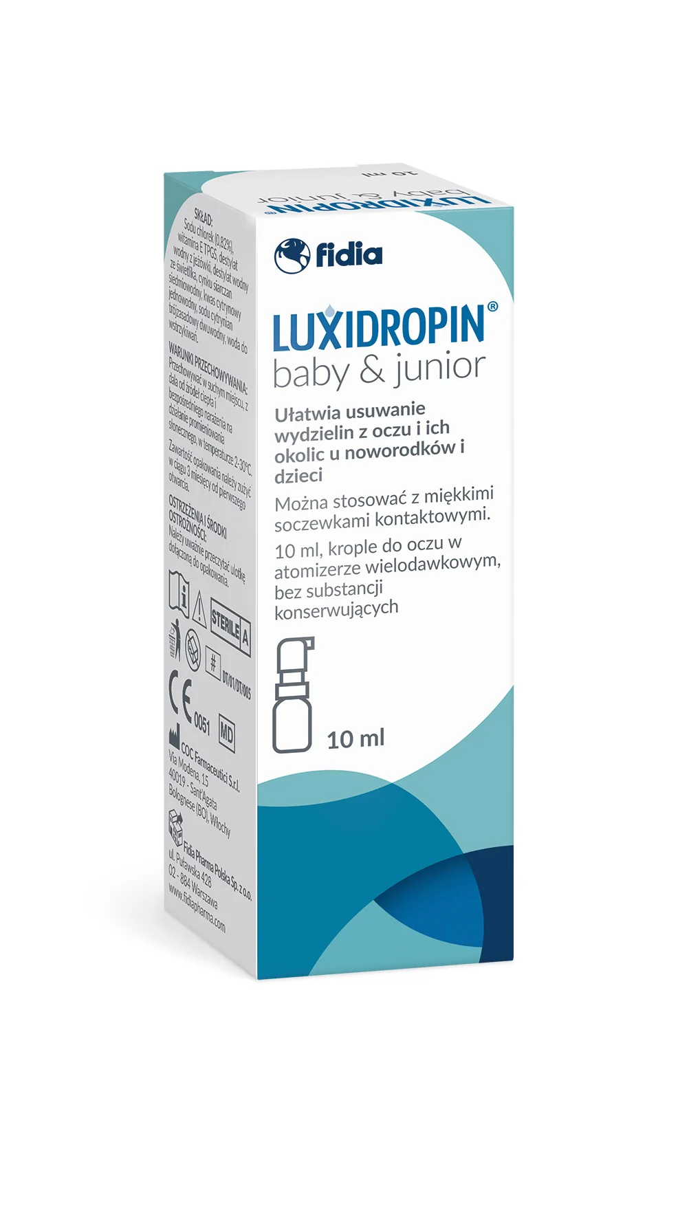 Luxidropin Baby & Junior, krople do oczu, 10 ml