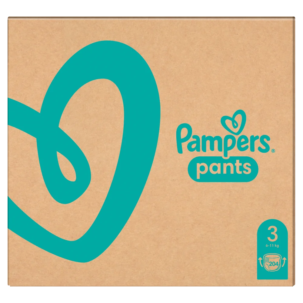 Pampers MTH pieluchy, rozmiar 3, 6-11 kg, 204 szt.