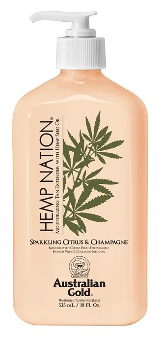 Australian Gold Hemp Nation Sparkling Citrus & Champagne nawilżający balsam po opalaniu, 535 ml